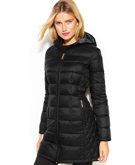 michael kors packable maxi down puffer coat|Michael Kors packable down jacket.